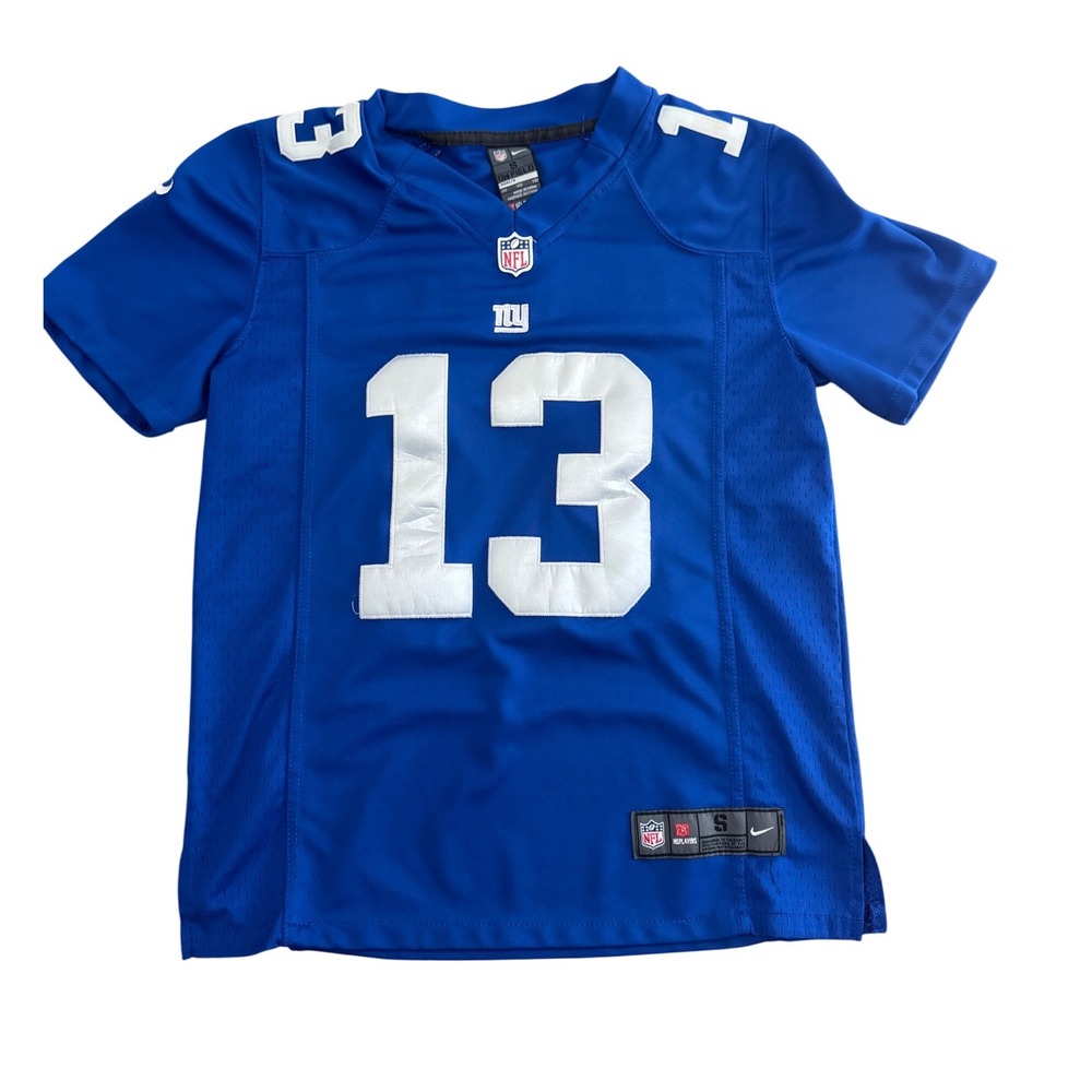 Nike New York Giants Odell Beckham Jr 13 Youth Jersey Blue Small NFL On Field